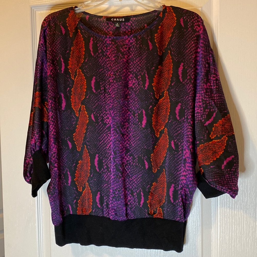 Chaus Size Small Multi Colored Top.